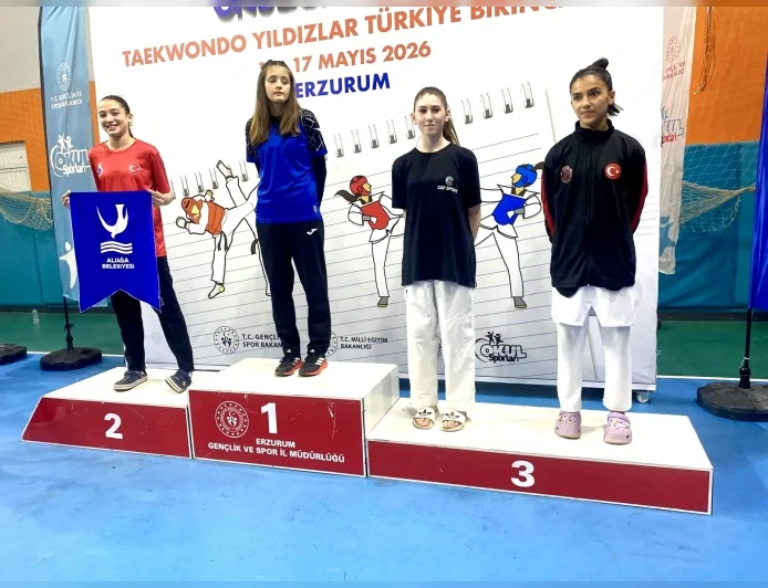 Aliağa Gençlik Merkezi sporcusu Merve Nisa Mızrak, Türkiye Şampiyonası’nda ikincilik elde etti