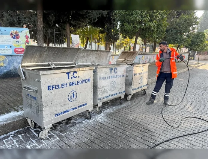 Efeler Belediyesi Kurban Bayramı öncesi ilçe genelinde temizlik seferberliği başlattı