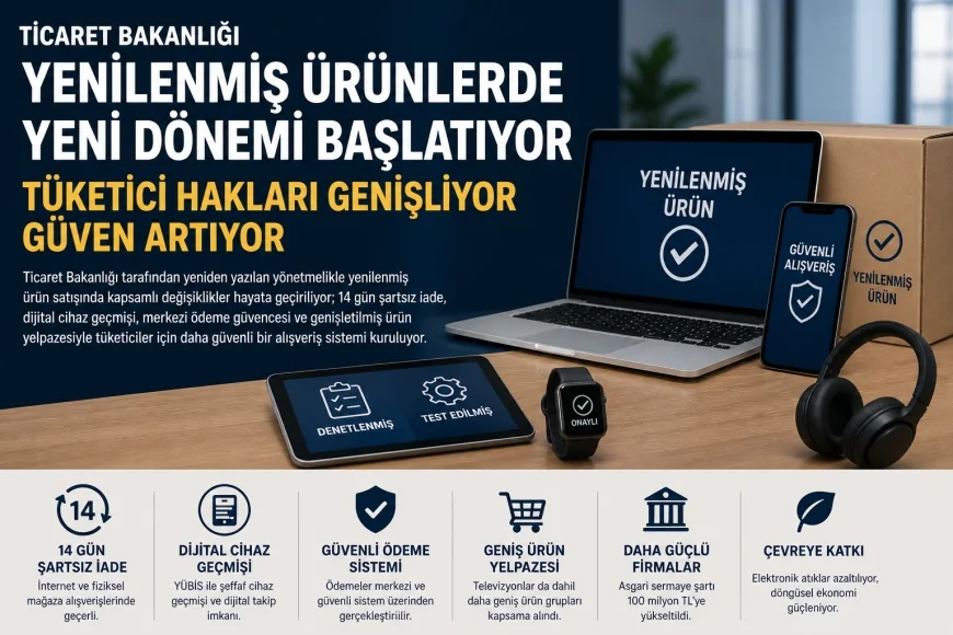 Ticaret Bakanlığı Yenilenmiş Ürünlerde Yeni Dönemi Başlatıyor Tüketici Hakları Genişliyor Güven Artıyor
