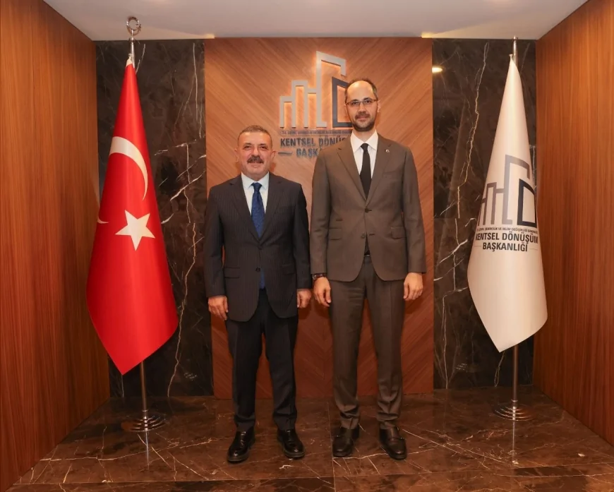 Sincan Belediye Başkanı Murat Ercan Ankara’da Kentsel Dönüşüm Başkanı Hakkı Alp ile projeleri görüştü