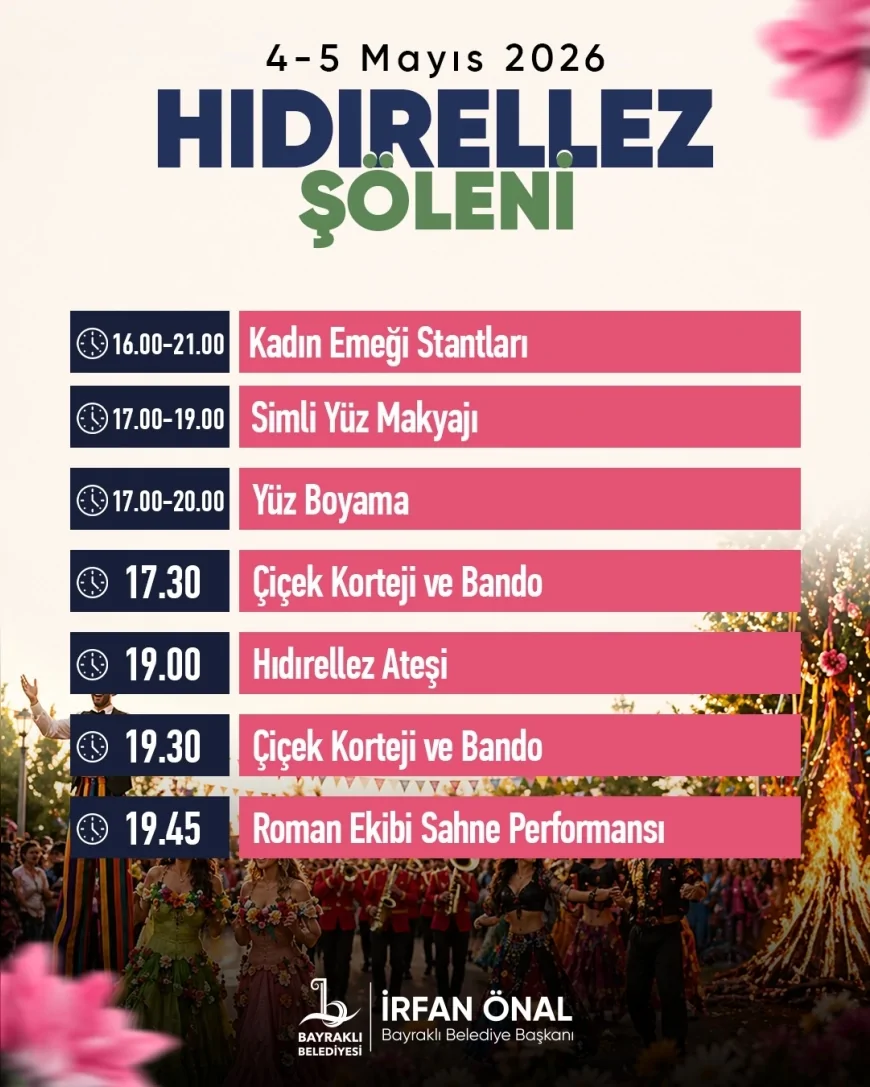Bayraklı Belediyesi 5-6 Mayıs’ta Hıdırellez Coşkusunu Etkinliklerle Yaşatacak