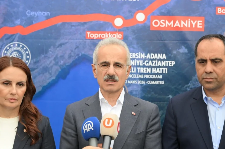 Ulaştırma ve Altyapı Bakanı Abdulkadir Uraloğlu: “Mersin’den Gaziantep’e uzanan 312 kilometrelik hızlı tren hattını planladık”
