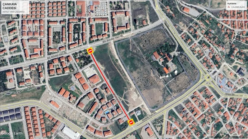Eskişehir Büyükşehir Belediyesi Çankaya Caddesi İçin 4-5 Mayıs’ta Trafik Kapanışı Uyarısı Yaptı