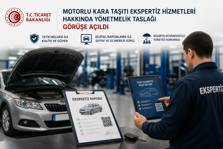 Ticaret Bakanlığı motorlu taşıt ekspertizinde yeni dönem başlatıyor yönetmelik taslağı görüşe açıldı