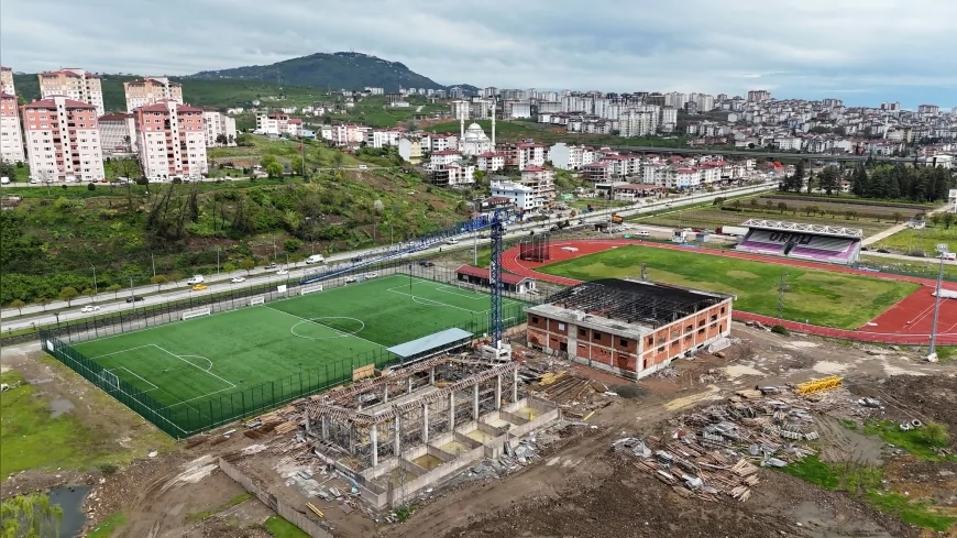 Ordu Büyükşehir Belediyesi Eskipazar Spor Kompleksi Projesinde Çalışmalar Hızla Sürüyor