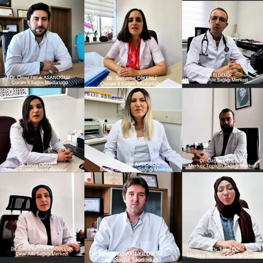 Çorum İl Sağlık Müdürlüğü erken teşhis ve koruyucu sağlık vurgusuyla toplumsal farkındalığı artırıyor