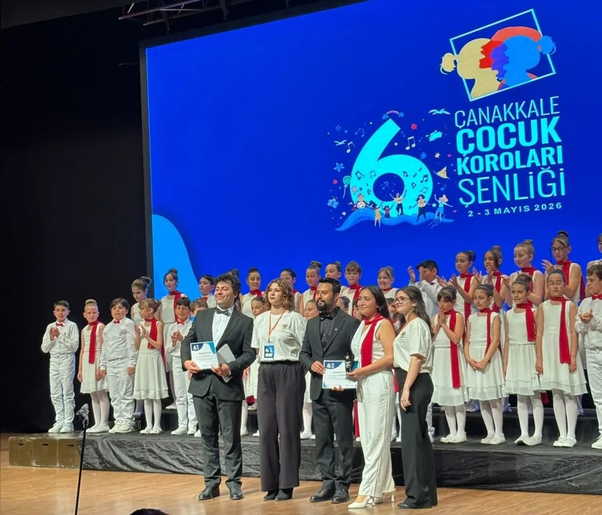 Muğla Büyükşehir Belediyesi Çoksesli Çocuk Korosu Çanakkale’de iki ödül kazandı