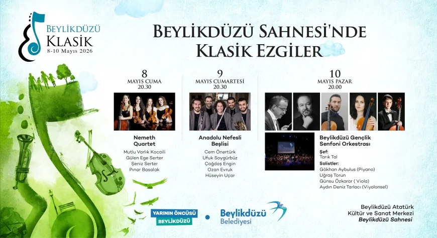 Beylikdüzü’nde 9. Klasik Müzik Günleri Seçkin Sanatçıları ve Genç Yetenekleri Aynı Sahnede Buluşturacak