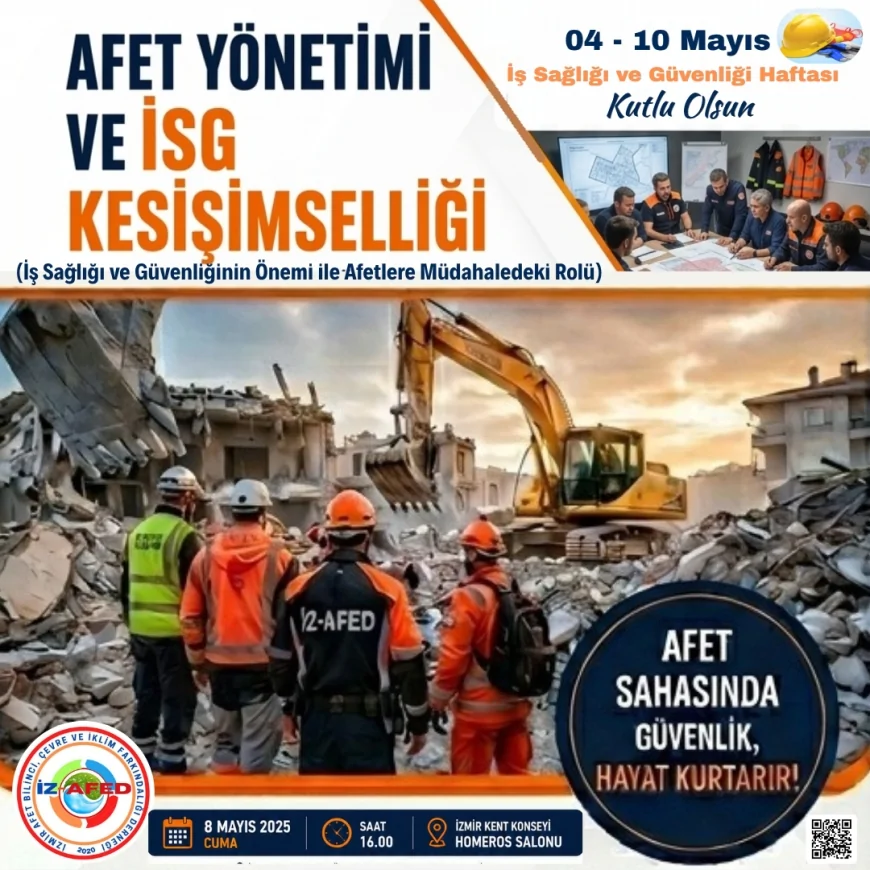 İZ-AFED’in Düzenlediği “Afet Yönetimi ve İSG Kesişimselliği” Sempozyumu İzmir’de Yapılacak