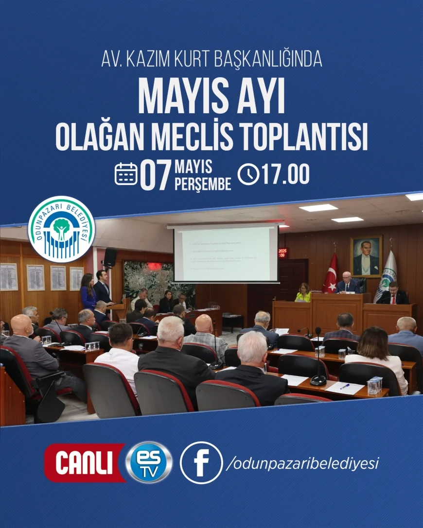 Odunpazarı Belediyesi Mayıs ayı meclis toplantısının ikinci birleşimi bugün gerçekleştirilecek