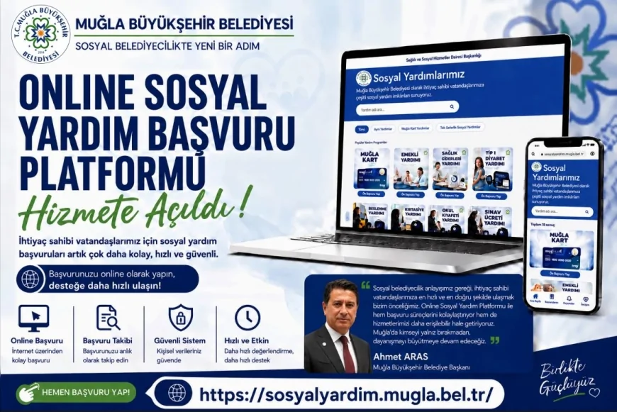 MUĞLA BÜYÜKŞEHİR BELEDİYESİ SOSYAL YARDIM BAŞVURULARINI DİJİTALE TAŞIDI