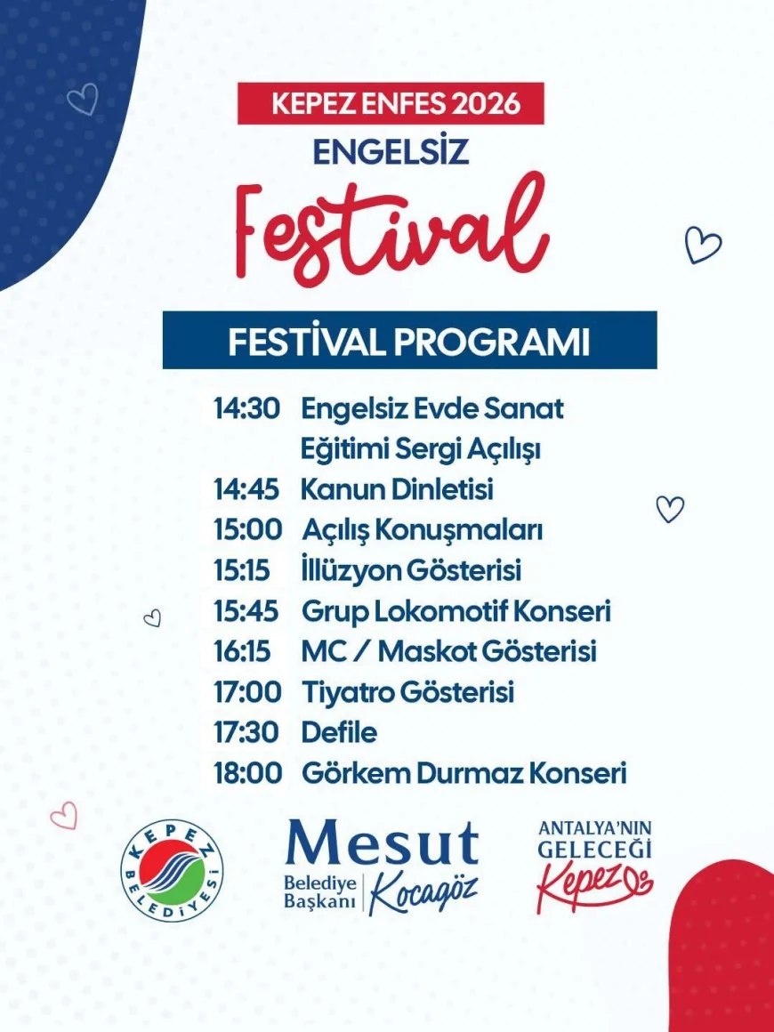 Kepez Belediyesi “Bir Nefes Ver Hayatıma” Engelsiz Festivali’nde özel bireyleri Dokumapark’ta buluşturacak