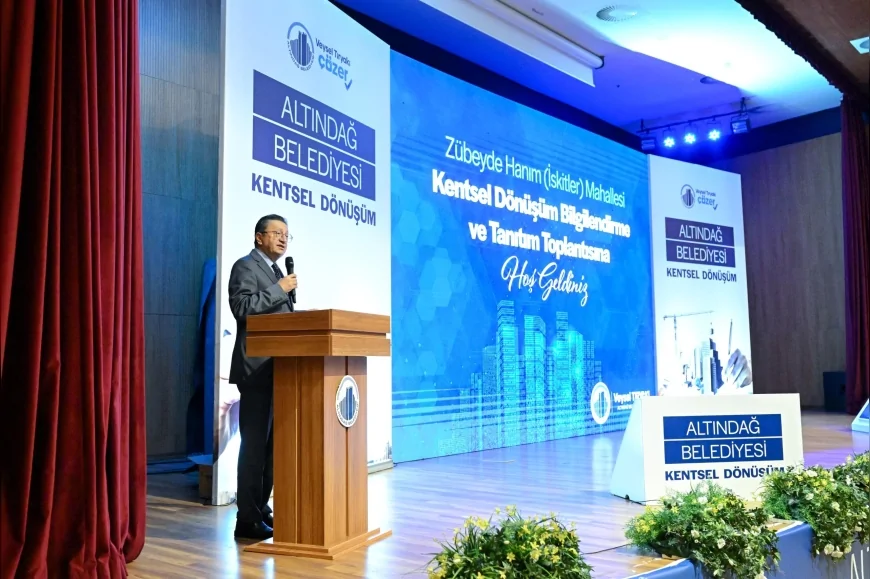 Altındağ Belediye Başkanı Veysel Tiryaki: “Zübeyde Hanım Mahallesi için önemli bir dönüşüm projesi üzerinde çalışıyoruz”