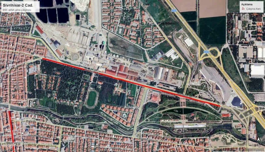 ESKİŞEHİR BÜYÜKŞEHİR BELEDİYESİ’NDEN SİVRİHİSAR-2 CADDESİ ASFALT ÇALIŞMASI NEDENİYLE TRAFİK KAPATMA UYARISI
