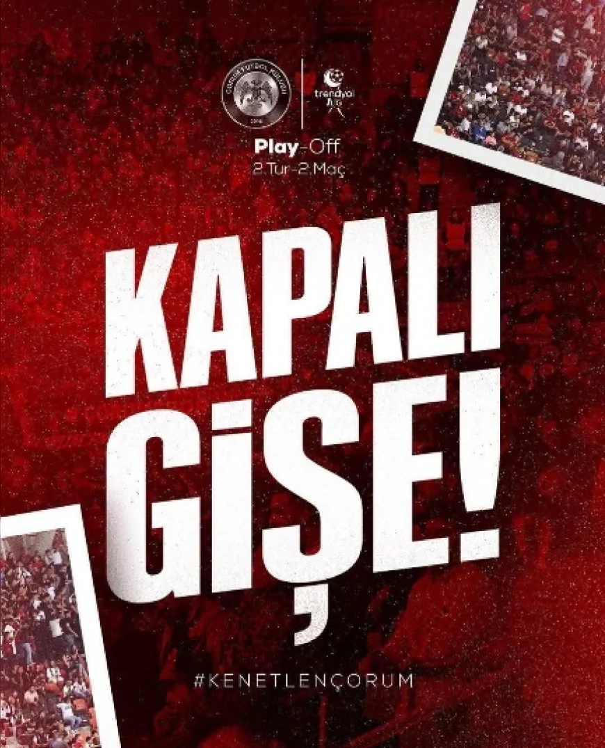 Çorum’da Tarihi İlgi Arca Çorum FK-Bodrum FK Maçının Biletleri 2 Saatte Tükendi