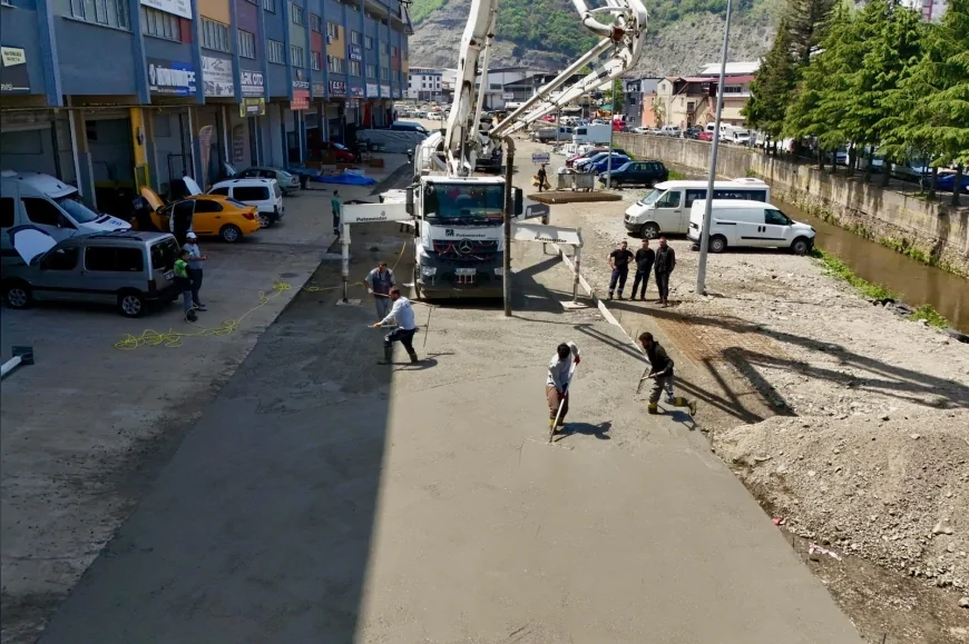 Giresun Belediyesi Aksu ve Çaykara mahallelerinde üstyapı çalışmalarını tamamladı