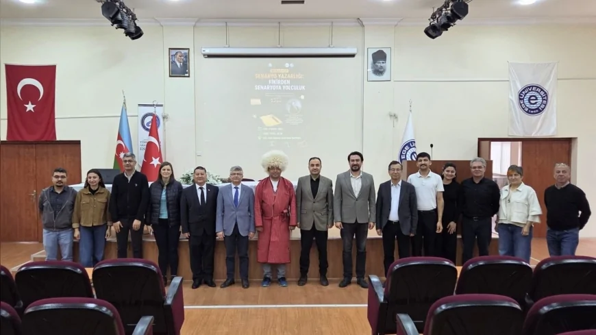 Ege Üniversitesinde Türkmen Yönetmen Sahysalyh Bayramov ile Senaryo Yazarlığı Atölyesi Düzenlendi