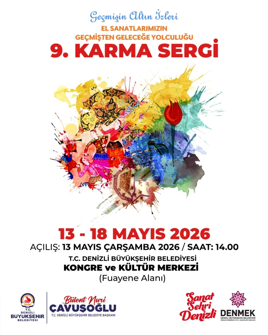 DENİZLİ BÜYÜKŞEHİR BELEDİYESİ’NİN “GEÇMİŞİN ALTIN İZLERİ” KARMA SERGİSİ SANATSEVERLERLE BULUŞUYOR