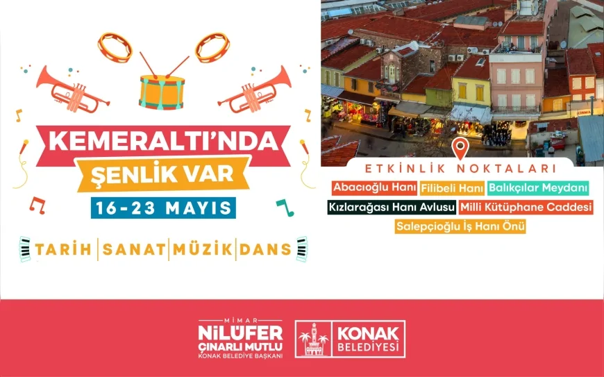 İzmir Konak Belediye Başkanı Nilüfer Çınarlı Mutlu: “Kemeraltı’nı şenlikle yeniden canlandırıyoruz”