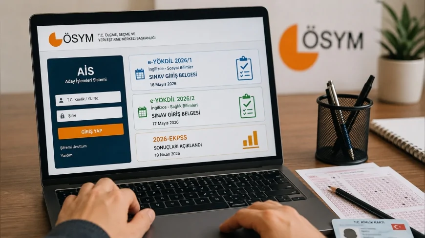 ÖSYM 2026 e-YÖKDİL ve EKPSS duyurularını yayımladı, sınav giriş belgeleri ile sonuçlar erişime açıldı