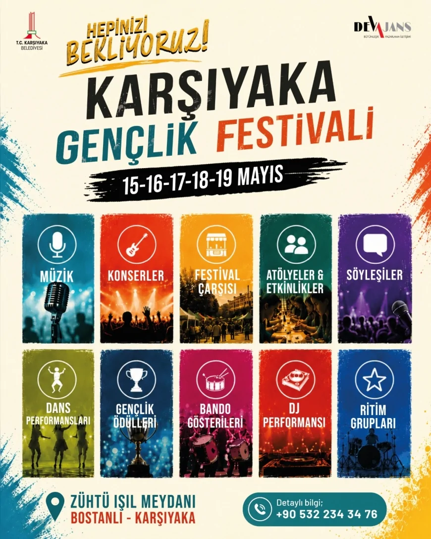 Karşıyaka’da 19 Mayıs Coşkusu Gençlik Festivali ve Şampiyonalarla Yaşanacak