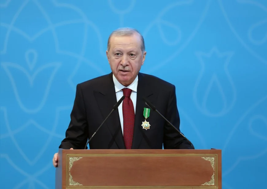 CUMHURBAŞKANI RECEP TAYYİP ERDOĞAN: “HAZAR GEÇİŞLİ ORTA KORİDOR’U ENERJİ TAŞIMACILIĞI İÇİN DE GÜÇLENDİRECEĞİZ”