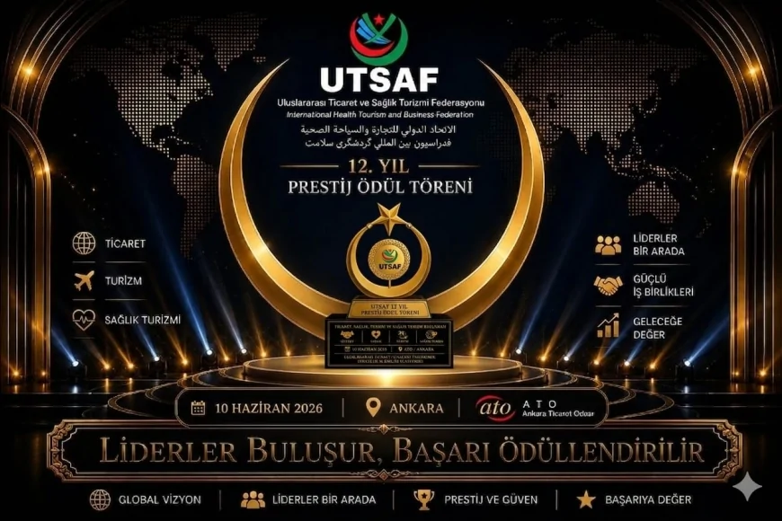 UTSAF’ın 12. Yıl Prestij Ödül Töreni Ankara’da düzenlenecek, CUMHA Cumhur Haber Ajansı organizasyonu yerinden takip edecek