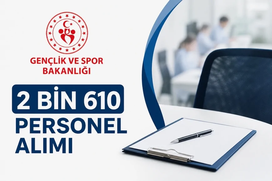 Gençlik ve Spor Bakanlığı 2 bin 610 sözleşmeli personel alımı yapacak KPSS B puanı ile başvurular 18-24 Mayıs 2026 tarihleri arasında başlıyor