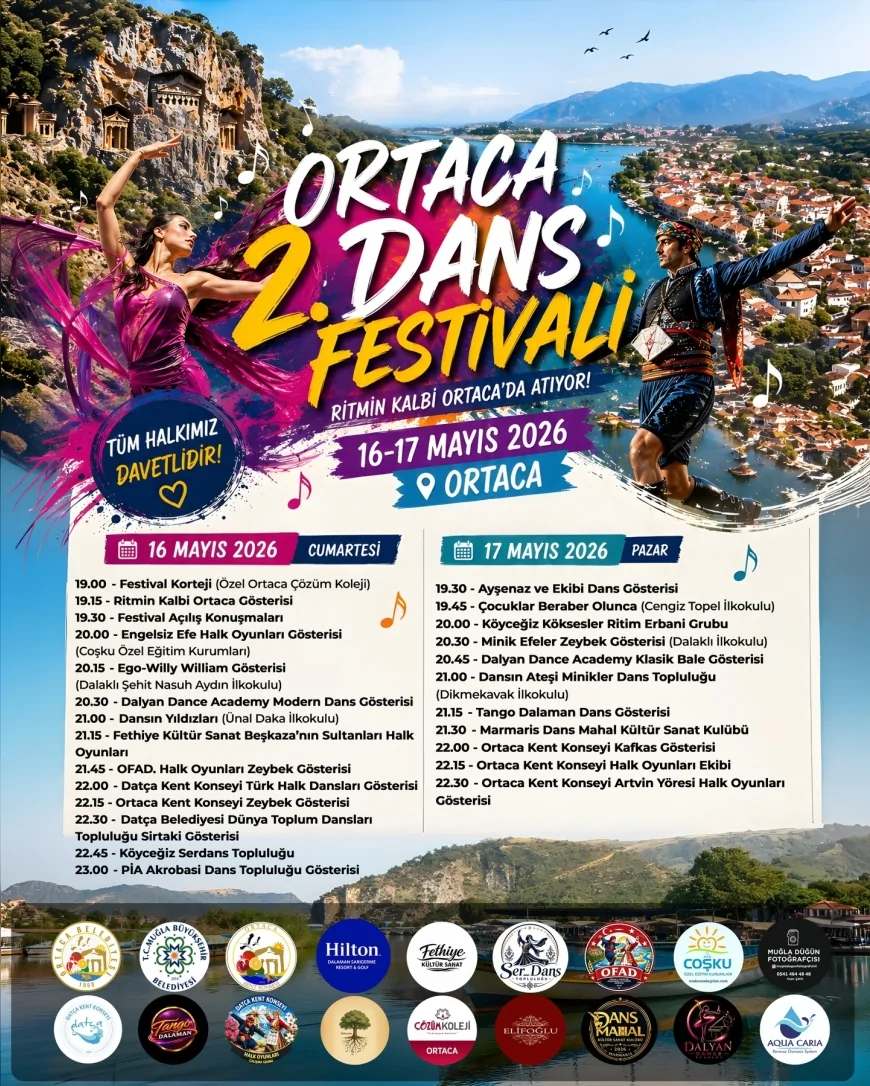 Ortaca 2. Dans Festivali Engelliler Haftası Kapsamında Renkli Gösterilerle Başlıyor