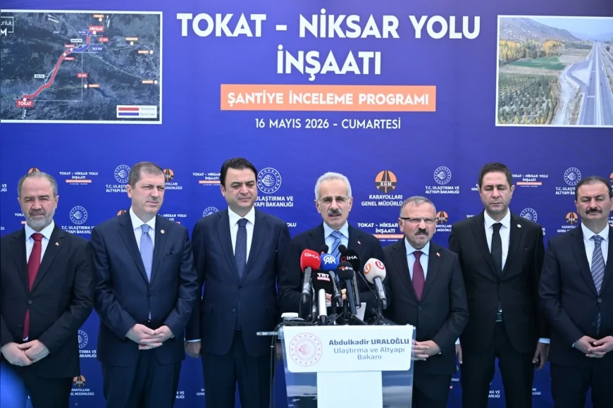 ULAŞTIRMA VE ALTYAPI BAKANI ABDULKADİR URALOĞLU: “TOKAT-NİKSAR YOLU İLE 40 DAKİKALIK YOLU 25 DAKİKAYA DÜŞÜRECEĞİZ”