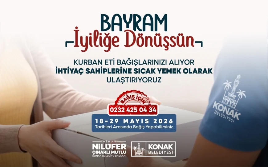 Konak Belediyesi Kurban Bayramı İçin Dayanışma Ağı Kurdu Bağışlar Aşevinde Yemek Olup İhtiyaç Sahiplerine Ulaşacak