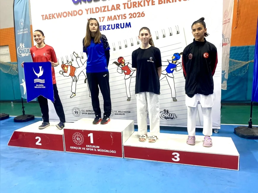 Aliağa Gençlik Merkezi sporcusu Merve Nisa Mızrak, Türkiye Şampiyonası’nda ikincilik elde etti