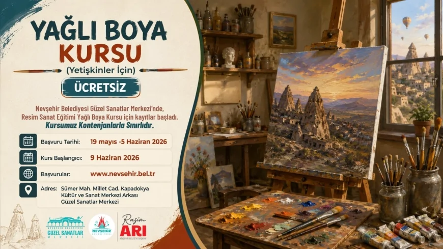 Nevşehir Belediyesi Güzel Sanatlar Merkezi’nde Ücretsiz Resim Kursu Kayıtları Başladı
