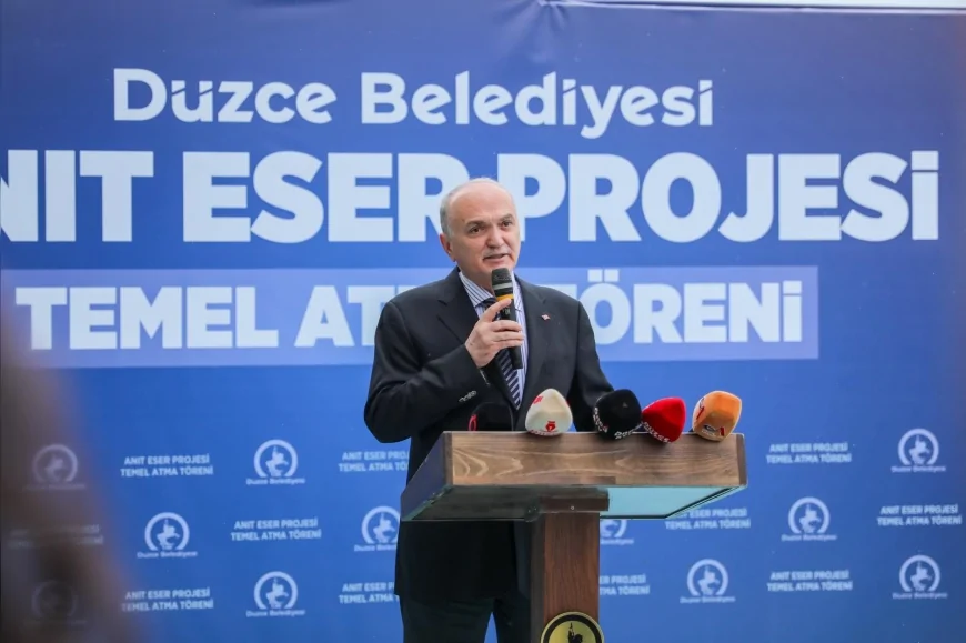 Düzce Belediye Başkanı Dr. Faruk Özlü: “Anıt Eser büyük oranda bu yıl tamamlanacak”
