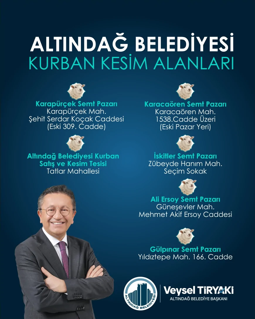 Altındağ Belediye Başkanı Dr. Veysel Tiryaki: “Halk sağlığını tehlikeye düşürecek ortamlarda kesime müsaade etmeyeceğiz”