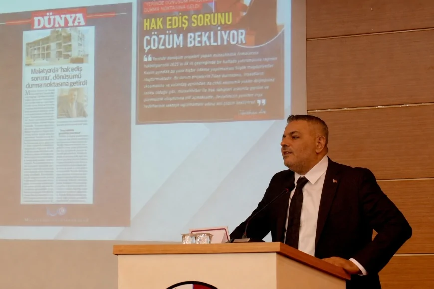 Malatya TSO Başkanı Oğuzhan Ata Sadıkoğlu: “Hak ediş ödemelerindeki gecikmeler yeniden inşa sürecini kilitliyor”