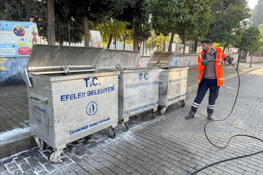 Efeler Belediyesi Kurban Bayramı öncesi ilçe genelinde temizlik seferberliği başlattı