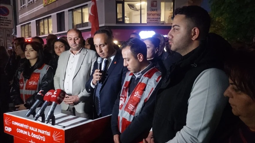 CHP Çorum İl Başkanı Dinçer Solmaz: “Seçilmiş iradeyi hedef alan hukuksuz girişimi tanımıyoruz”