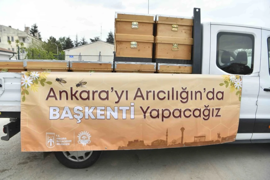Ankara Büyükşehir Belediyesi’nden Arıcılığa 21 Milyon TL’lik Destek Programı Kapsamında 5 Bin Arı Kovanı Dağıtımı