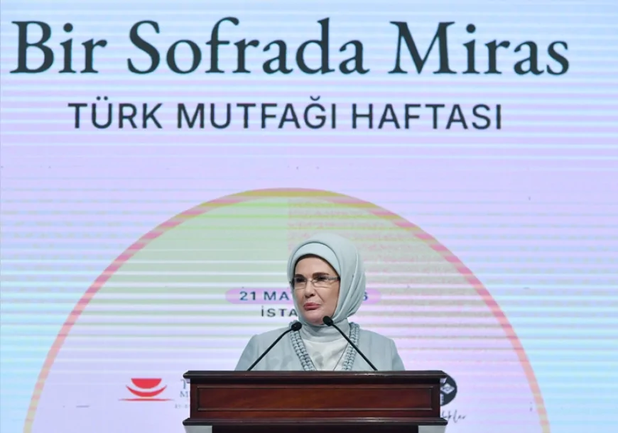Cumhurbaşkanı Recep Tayyip Erdoğan’ın eşi Emine Erdoğan: “Türk mutfağı, insanlığın asırlara yayılan gönül birliğinin en görünür vitrini”