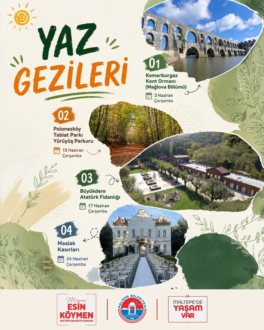 Maltepe Belediyesi’nin ücretsiz “Yaz Gezileri” programında kültür ve doğa rotaları ilçe sakinleriyle buluşacak