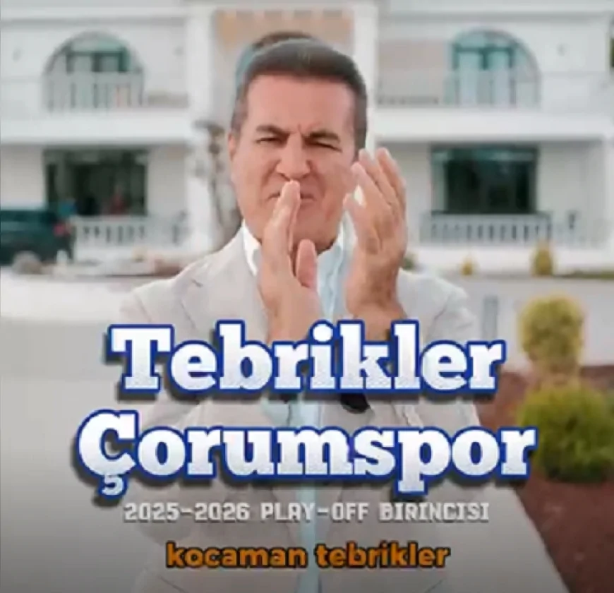 CHP Erzincan Milletvekili Mustafa Sarıgül: “Süper Lig’de Galatasaray maçlarında Çorum’da olacağım”