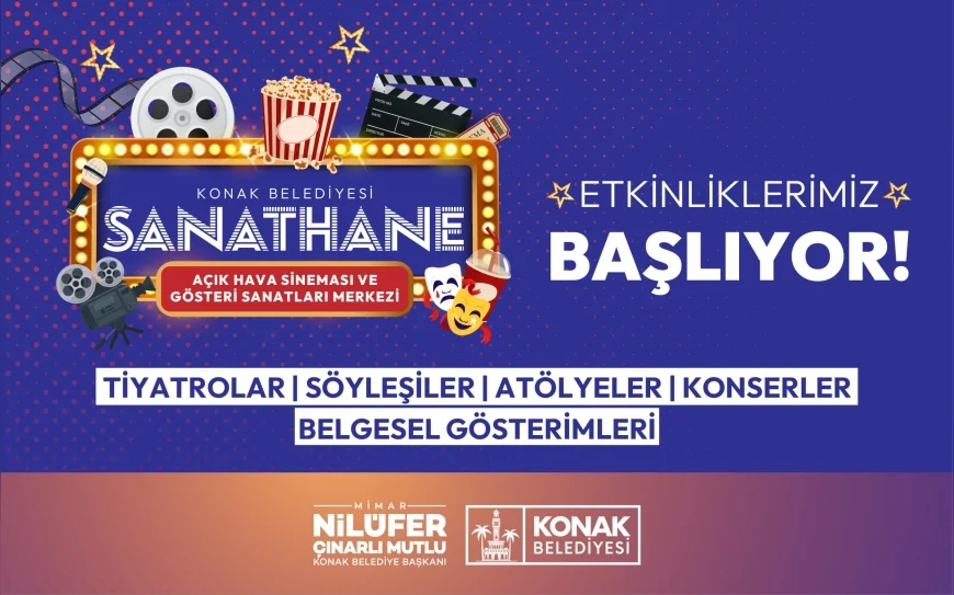 Konak Belediyesi Sanathane Gösteri Sanatları Merkezi haziranda tiyatrodan konsere uzanan programla sezon açıyor