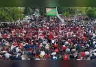Düzce Millet Bahçesi’nde Milli Maç Heyecanı Binlerce Vatandaşı Aynı Ekran Etrafında Buluşturdu