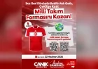 Canik Belediye Başkanı İbrahim Sandıkçı’nın öncülüğündeki kampanyada atık getiren vatandaşlara milli takım forması fırsatı