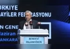 Türkiye Bakkallar ve Bayiiler Esnaf ve Sanatkarları Federasyonu Kongresinde Bendevi Palandöken Yeniden Başkan Seçildi