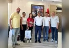 Kamu Kurumları ve Üst Kurullar kapsamında Manisa Gençlik ve Spor İl Müdürü Yunus Öztürk, Balkan İkincisi Nazife Tuncel’i Tebrik Etti