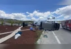 Çorum Yeni Osmancık Kavşağı'nda Otomobil ile Hafif Ticari Araç Çarpıştı Takla Attı 2’si Ağır 5 Yaralı