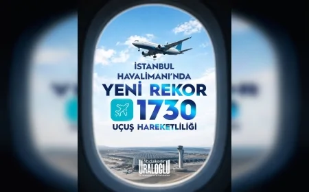 Ulaştırma ve Altyapı Bakanı Abdulkadir Uraloğlu: “İstanbul Havalimanı 1.730 Uçuş Hareketiyle Yeni Rekora İmza Attı”
