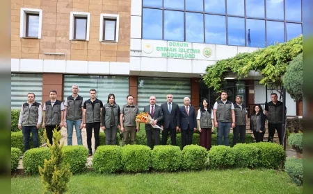 Çorum Valisi Ali Çalgan Orman İşletme Müdürlüğü’nde Ağaçlandırma ve Kırsal Destek Çalışmalarını Değerlendirdi